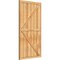 Ekena Millwork Framed Board-n-Batten Shutters w/Z-Bar, Rough Sawn Western Red Cedar, 32 1/4W x 59H, PR RBF06Z32X059RWR - alternate 3